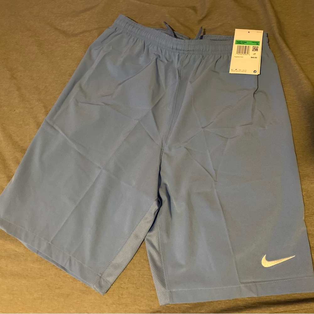 Baby blue youth nike shorts